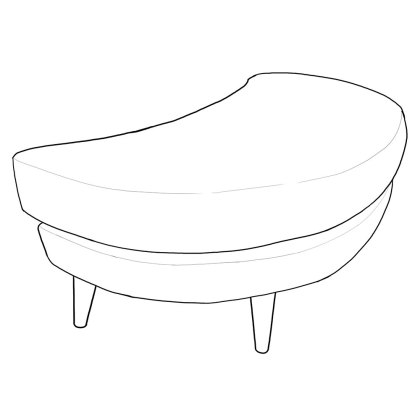 Rioja Oval Footstool Fabric Category C Rioja Oval Footstool Fabric Category C