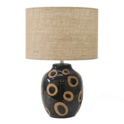 Danna Table Lamp Dark Green Base With Beige Shade Danna Table Lamp Dark Green Base With Beige Shade