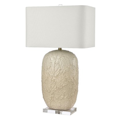 Casla Table Lamp Beige Base With Off White Shade Casla Table Lamp Beige Base With Off White Shade