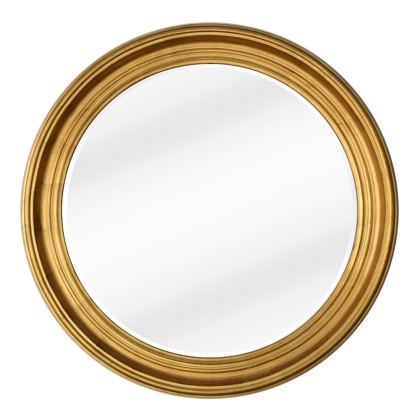 Beth Round Wall Mirror Gold Beth Round Wall Mirror Gold