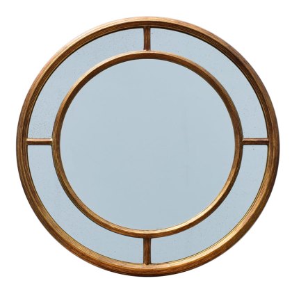 Adele Round Wall Mirror Gold Adele Round Wall Mirror Gold