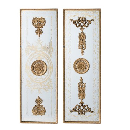 Parisienne Wall Art White & Gold Parisienne Wall Art White & Gold
