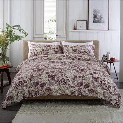 Hidden Forest Brushed Cotton Duvet Cover Set (Multiple Sizes & Colours)