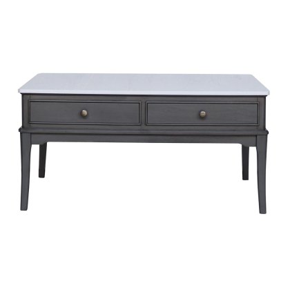 Monroe 2 Drawer Coffee Table Grey & Marle Monroe 2 Drawer Coffee Table Grey & Marle