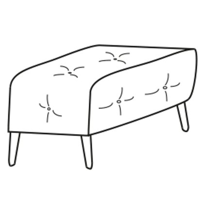 Monterosso Rectangular Footstool Leather Category 30 Monterosso Rectangular Footstool Leather Category 30