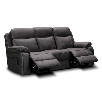 Gardena 3 Seater Electric Reclining Sofa With Adjustable Headrests & Bluetooth Speakers