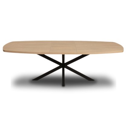 Mylo 10-12 Person Oval Extending Dining Table Blond Oak Mylo 10-12 Person Oval Extending Dining Table Blond Oak