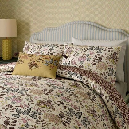 Madagascar Duvet Cover Set Damson (Multiple Sizes)