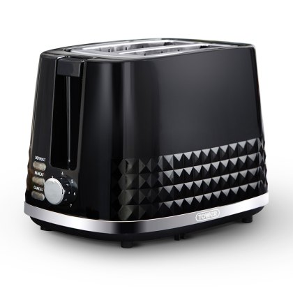 Solitaire 2 Slice Toaster Black & Chrome Solitaire 2 Slice Toaster Black & Chrome