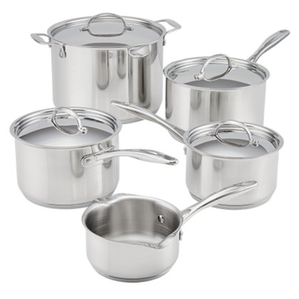 Profile 5 Piece Saucepan Set With Stockpot Profile 5 Piece Saucepan Set With Stockpot