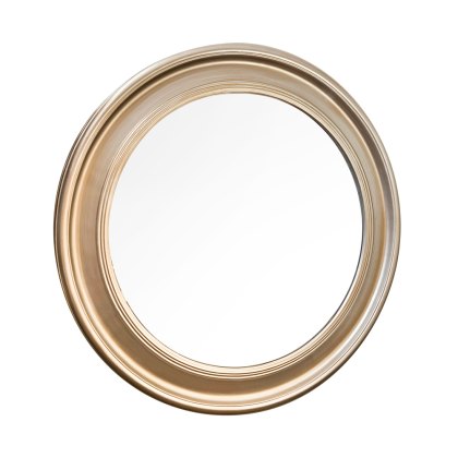 Emiline Round Wall Mirror Champagne Emiline Round Wall Mirror Champagne