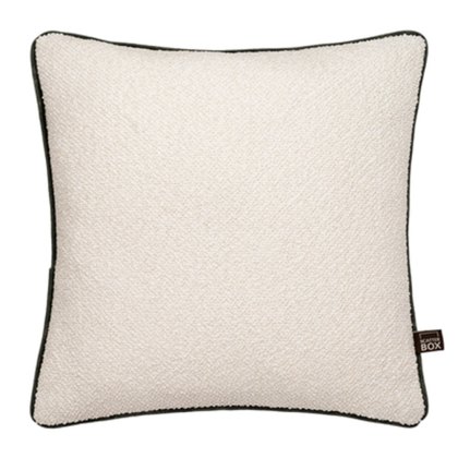 Leighton Cushion 43cm x 43cm Ecru & Green Leighton Cushion 43cm x 43cm Ecru & Green