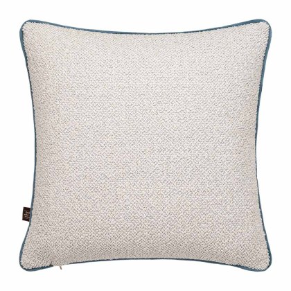Leighton Cushion 58cm x 58cm Ecru & Blue Leighton Cushion 58cm x 58cm Ecru & Blue