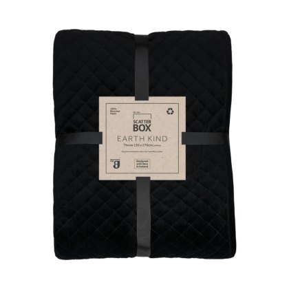 Erin Diamond Throw 130cm x 270cm Black Erin Diamond Throw 130cm x 270cm Black