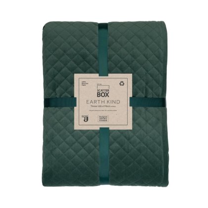 Erin Diamond Throw 130cm x 270cm Green Erin Diamond Throw 130cm x 270cm Green