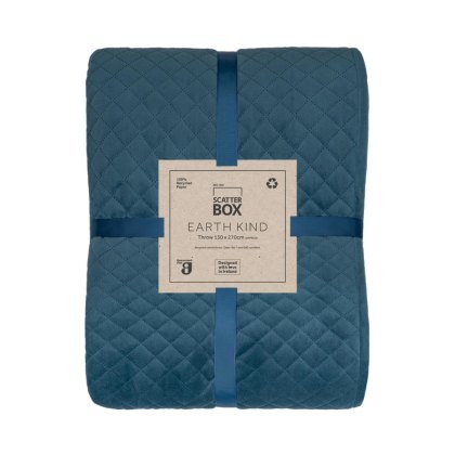 Erin Diamond Throw 130cm x 270cm Blue Erin Diamond Throw 130cm x 270cm Blue
