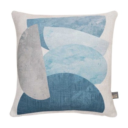 Geo Stack Cushion 45cm x 45cm Blue Geo Stack Cushion 45cm x 45cm Blue