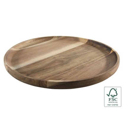Round Acacia Serving Tray 29cm Round Acacia Serving Tray 29cm