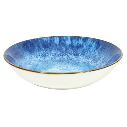 Reactve Glaze Soup/Pasta Bowl Blue Reactve Glaze Soup/Pasta Bowl Blue