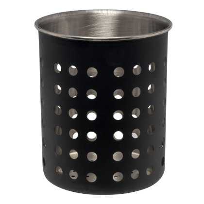 Kitchen Toolholder With Holes Black Kitchen Toolholder With Holes Black