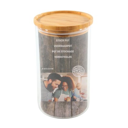 Stackable Glass Stoarge Jar 17cm Stackable Glass Stoarge Jar 17cm