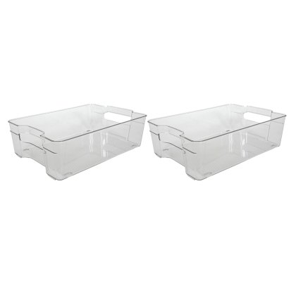 Fridge Storage Containers 32cm x 21cm (Set Of 2) Fridge Storage Containers 32cm x 21cm (Set Of 2)