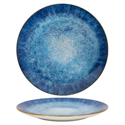 Reactive Glaze Dinner Plate 27cm Blue Reactive Glaze Dinner Plate 27cm Blue