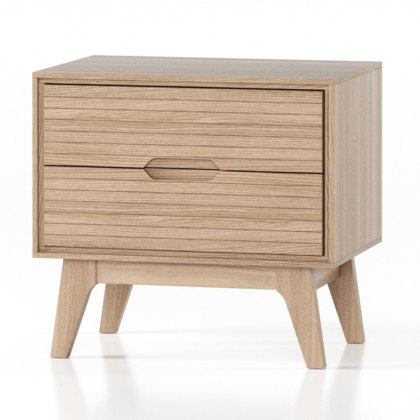 Bua 2 Drawer Side Table Bordo