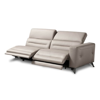 Sixtine Modular 2.5 Seater Electric Reclining Sofa With 2 Electric Recliners Arm RHF Leather Categor Sixtine Modular 2.5 Seater Electric Reclining Sofa With 2 Electric Recliners Arm RHF Leather Categor