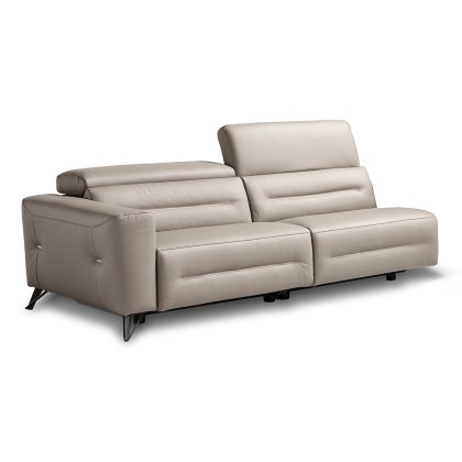 Sixtine Modular 3 Seater Electric Reclining Sofa With 2 Electric Recliners Arm LHF Leather Category