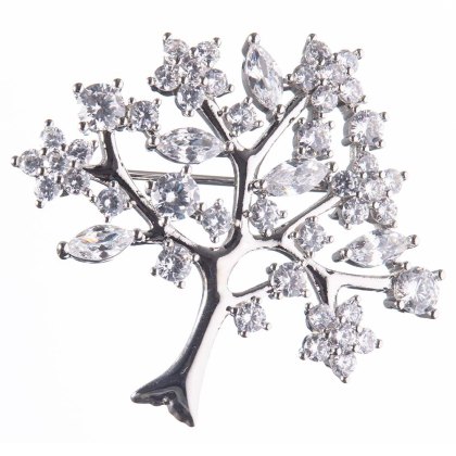 Newgrange Living Tree Of Life Brooch (Multiple Colours)
