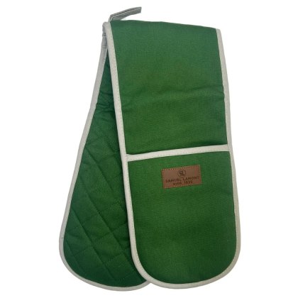 Canvas Double Oven Glove Green Canvas Double Oven Glove Green