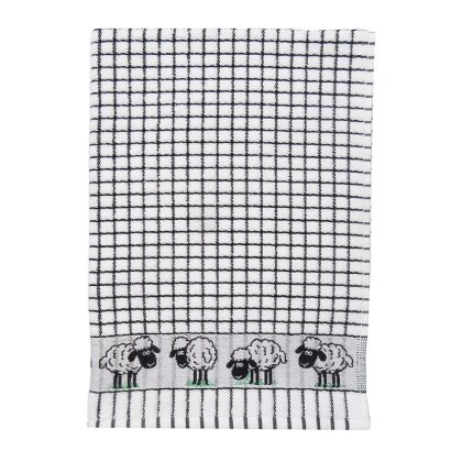 Poli-Dri Sheep Jaquard Tea Towel Black Poli-Dri Sheep Jaquard Tea Towel Black