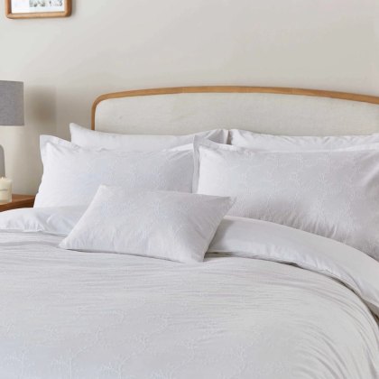 Murmur Bea Duvet Cover Set White (Multiple Sizes)