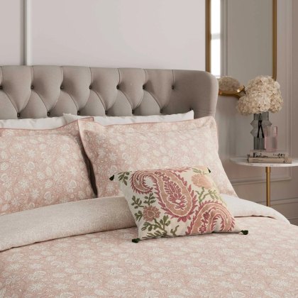 Eternal Bloom Reversible Double Duvet Cover Set Rose