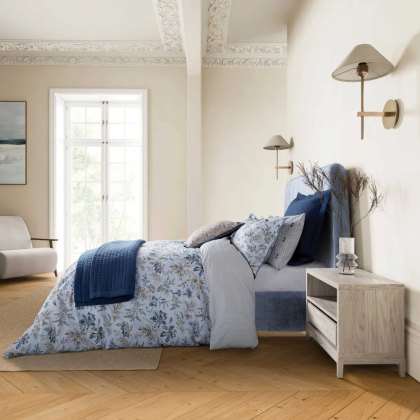 Lorelei Reversible Duvet Cover Set Blue (Multiple Sizes)