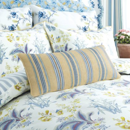 Enys Garden Reversible Duvet Cover Set Blue & Yellow (Multiple Sizes)