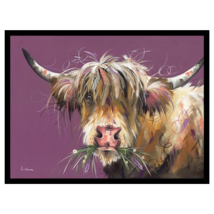 Lavender With Flowers 104.5cm x 78.5cm Picture By Louise Brown Black Frame Lavender With Flowers 104.5cm x 78.5cm Picture By Louise Brown Black Frame