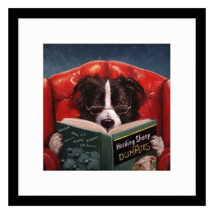 Herding Sheep 43.5cm x 43.5cm Picture By Lucia Heffernan Black Frame Herding Sheep 43.5cm x 43.5cm Picture By Lucia Heffernan Black Frame