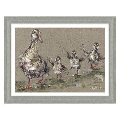 Family Time 45cm x 35cm Picture By Nicola Jane Rowles Grey Frame Family Time 45cm x 35cm Picture By Nicola Jane Rowles Grey Frame