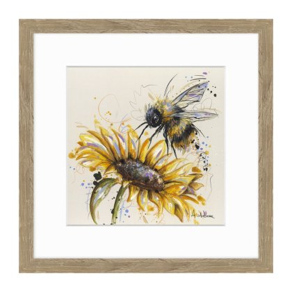 Hard At Work 26cm x 26cm Picture By Ashley Saunders Beige Frame Hard At Work 26cm x 26cm Picture By Ashley Saunders Beige Frame