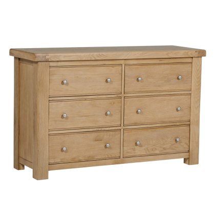 Max 6 Drawer Chest of Drawers Oak Max 6 Drawer Chest of Drawers Oak