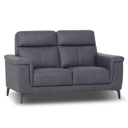 Santis 2 Seater Sofa Faux Suede Graphite