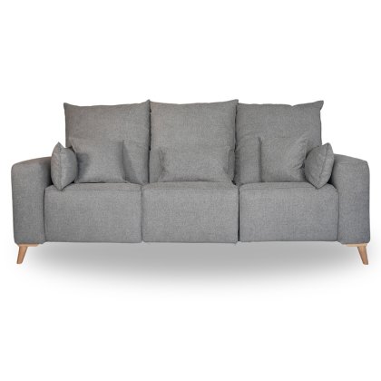 Kamy 3.5 Seater Electric Reclining Sofa With Adjustable Headrests Fabric Category 1 Grey Kamy 3.5 Seater Electric Reclining Sofa With Adjustable Headrests Fabric Category 1 Grey