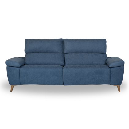 Camila 3.5 Seater Electric Reclining Sofa With Storage Arms Fabric Category 1 Blue Camila 3.5 Seater Electric Reclining Sofa With Storage Arms Fabric Category 1 Blue