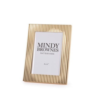 Gold Ribbed Photo Frame (Multiple Sizes)