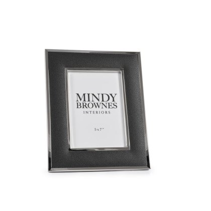 Paria Photo Frame Leatherette Black (Multiple Sizes)