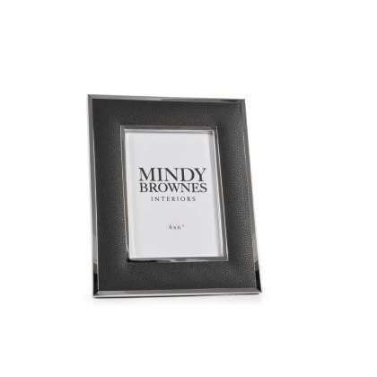 Paria Photo Frame Leatherette Black (Multiple Sizes)