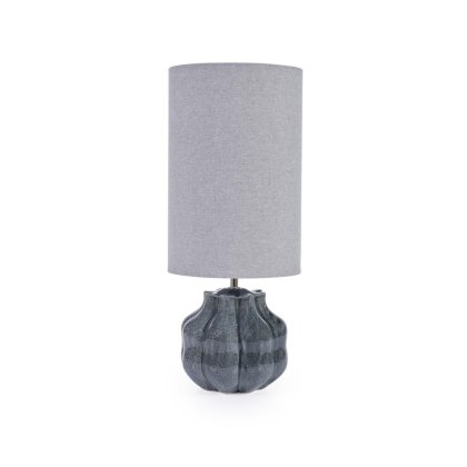 Ivor Table Lamp Small Blue/Grey Base With Grey Linen Shade Ivor Table Lamp Small Blue/Grey Base With Grey Linen Shade