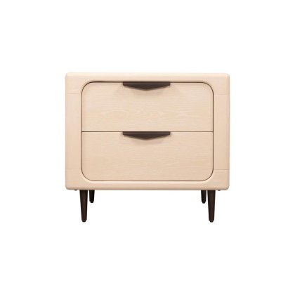 Tempio 2 Drawer Bedside Locker Light Oak Tempio 2 Drawer Bedside Locker Light Oak